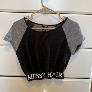 Rue21 Messy Hair Don’t Care Crop Top